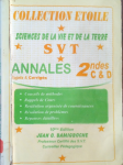Annales SVT 2des C & D Sujets et Corrigés vignette