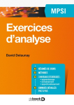 Exercices d'analyse vignette